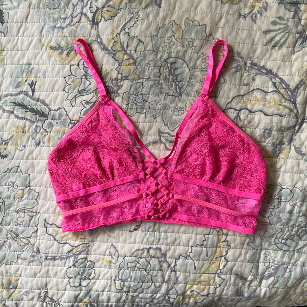 Hot pink bra top